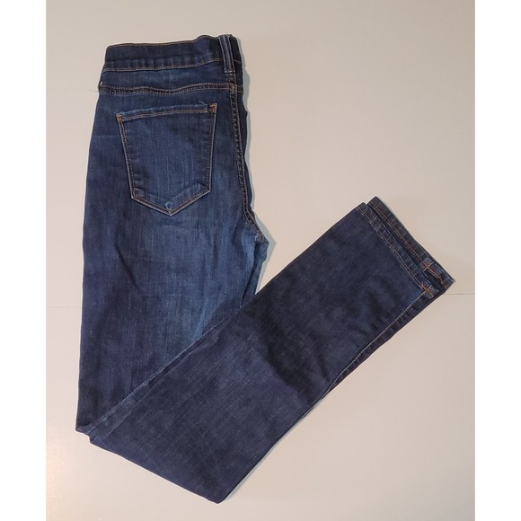 Lucky Brand Retro Women's Blue Hand crafted Brooke Straight Denim Jeans Sz‎ 4/27 - Picture 6 of 10
